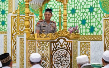 Lewat Safari Subuh, Kapolresta Kendari Ajak Warga Jaga Keamanan Lingkungan